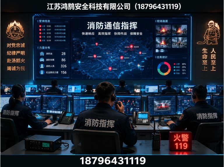 中卫消防通信指挥展示图